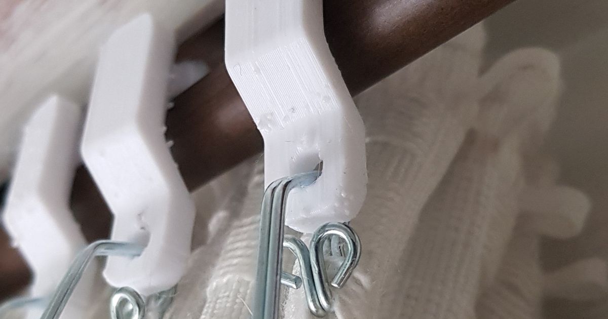 Curtain Hook Glider by Maker Mike Download free STL model