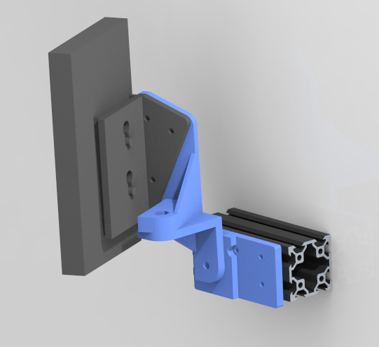 Screen mount (jointed, pivoting) for Ender 3 V2