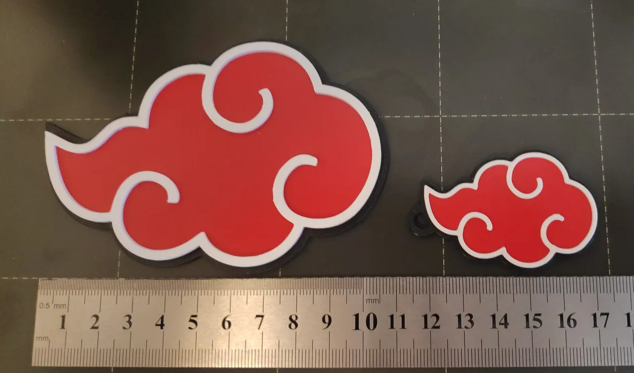 STL file Akatsuki and Uchiha Logo Keychain / Naruto Cloud Key Chain・3D  printable model to download・Cults