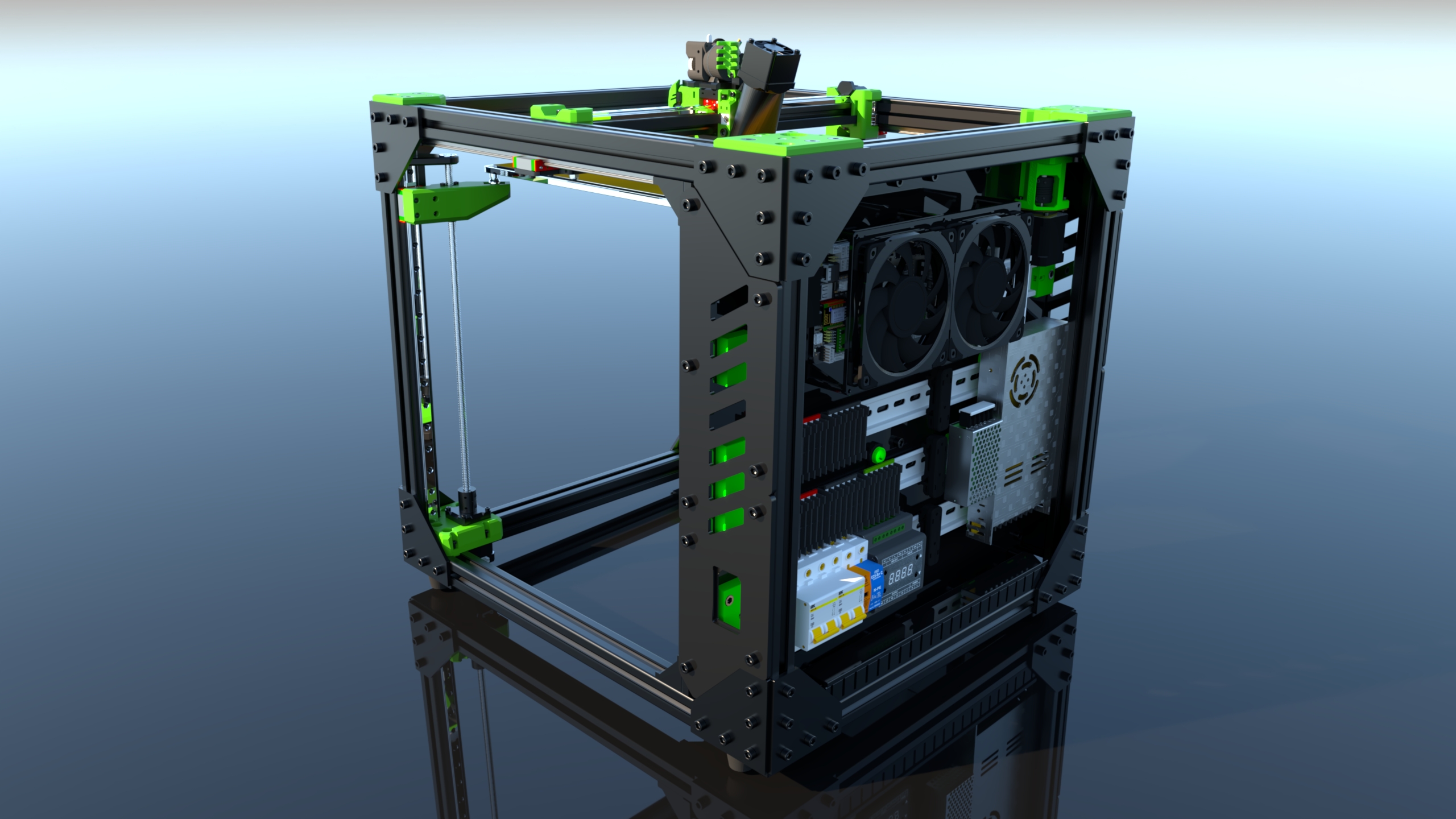 DIN RAIL MOUNT FOR VCORE 3.1 300 by PREMIUMTEA Download free STL
