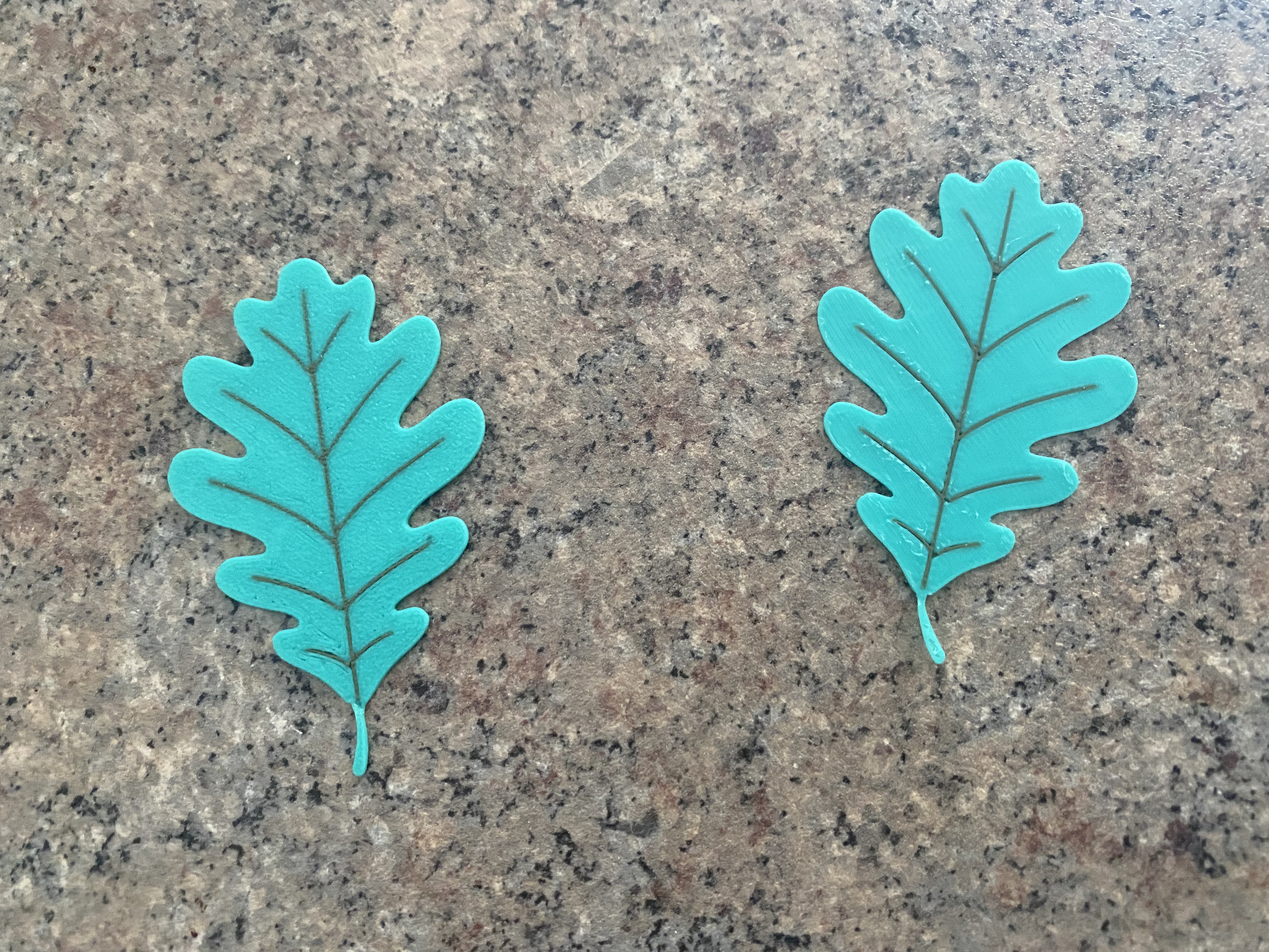 Miniatura 3 do modelo 3D Decorative Oak Leaf