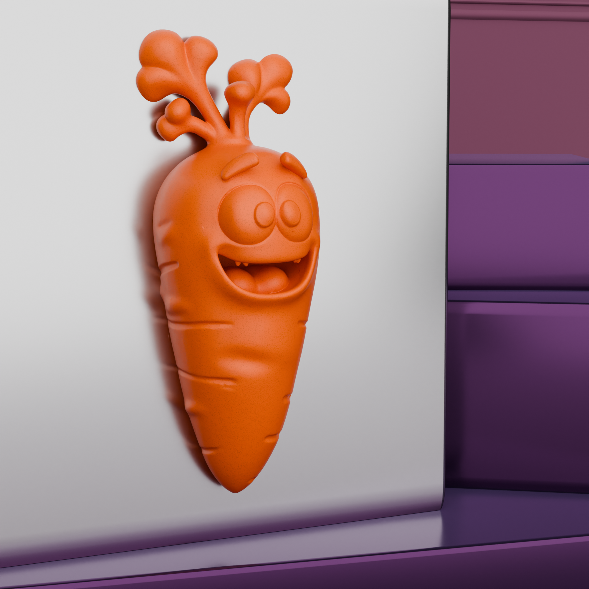 Crazy Carrot – Fridge Magnet