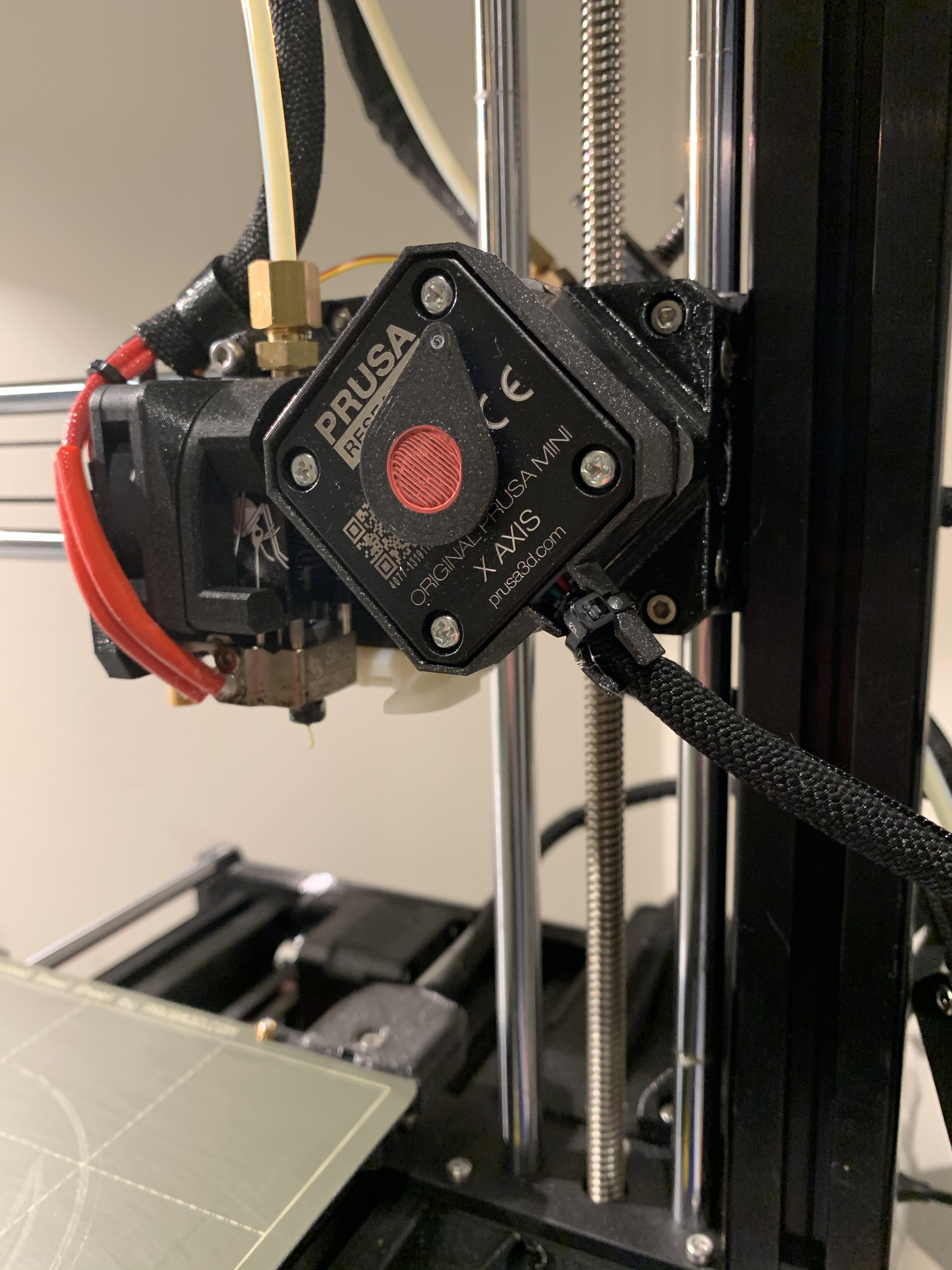 X-axis strain relief remix for Prusa Mini