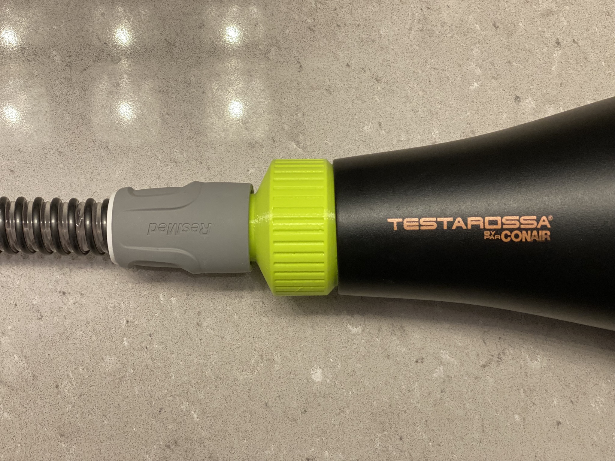 CPAP Standard 22mm Tube to Hair Dryer Adapter