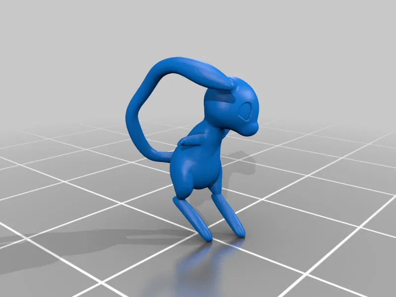 MEW AND MEWTWO POKEMON 3D model 3D printable