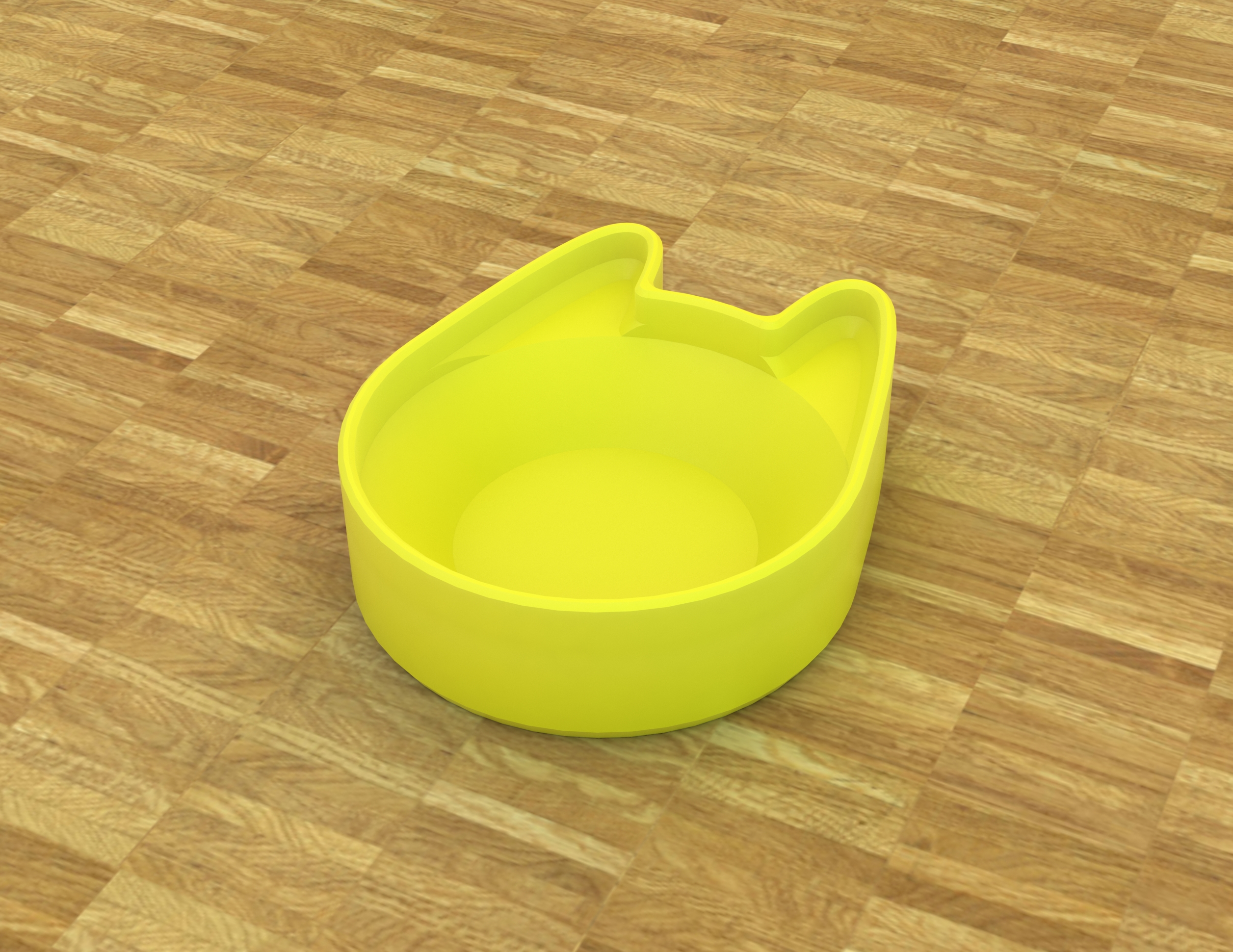 Miniatura 2 do modelo 3D Cat Bowl V2