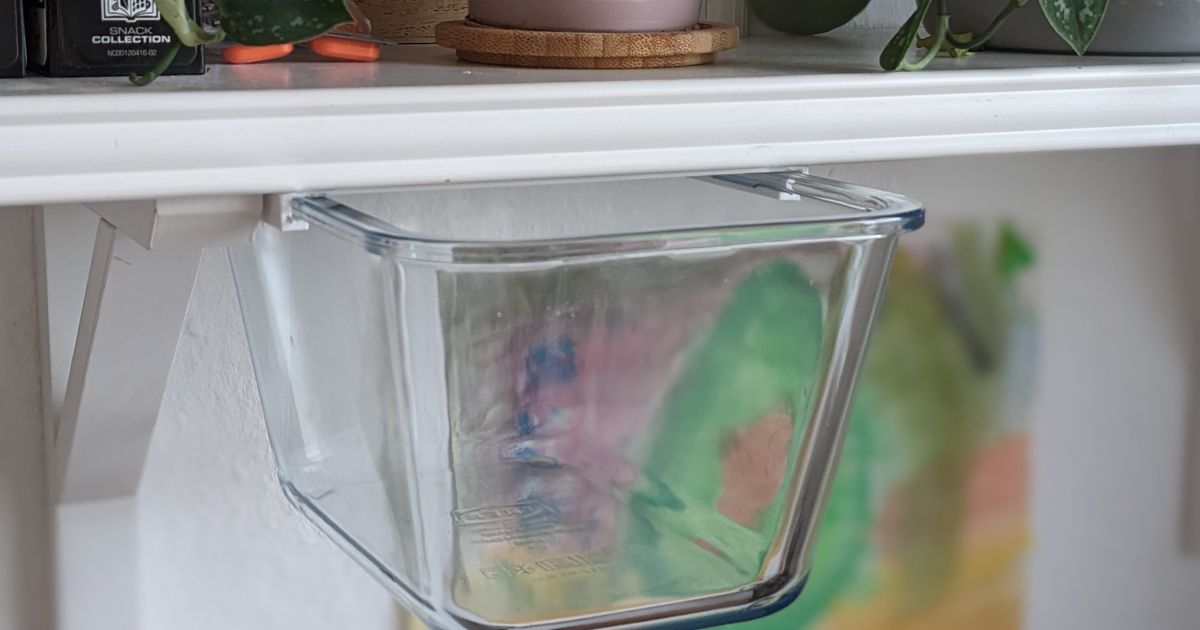 Ikea 365+ container lowprofile shelf mount by haraldan Download free