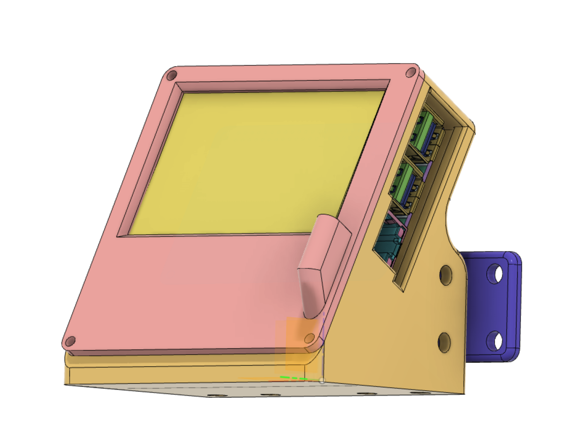 Raspberry PI 3B case with 3.5" touch screen v17 by michelluccote ...