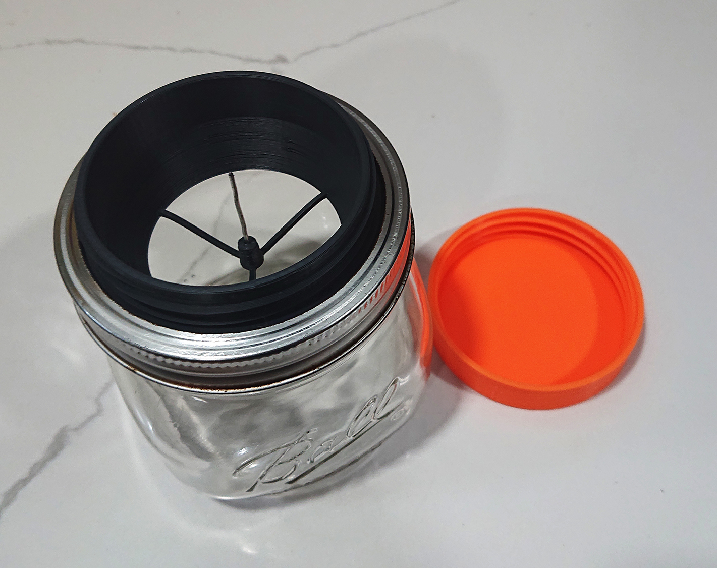 Mason Jar Debowler / Ashtray with Lid