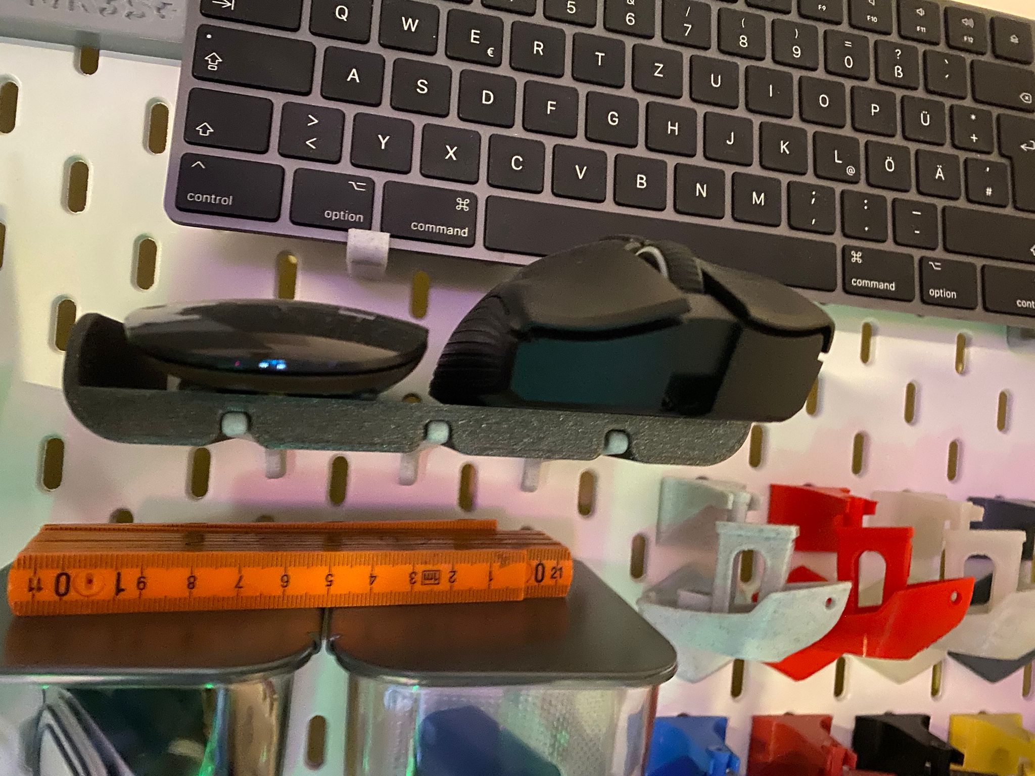 Mouse holder for ikea skadis remix