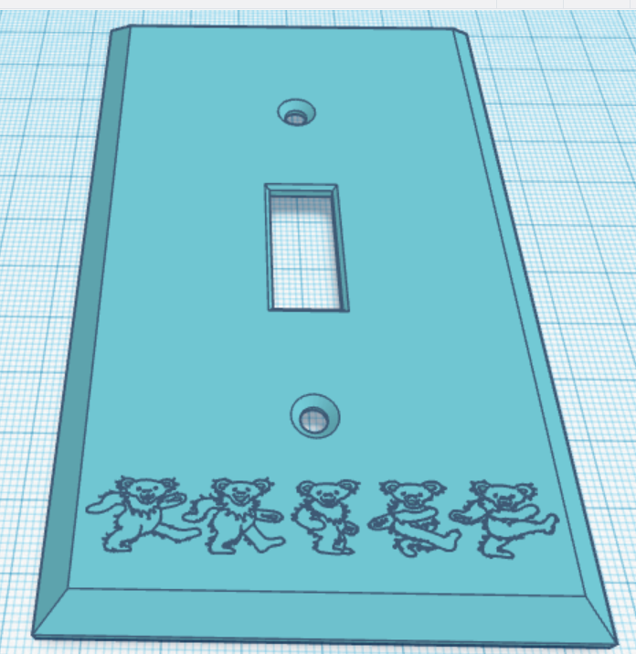 Grateful Dead themed light switch covers