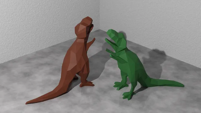 Low Poly Dinosaur (T-rex) (Holder / Decoration)