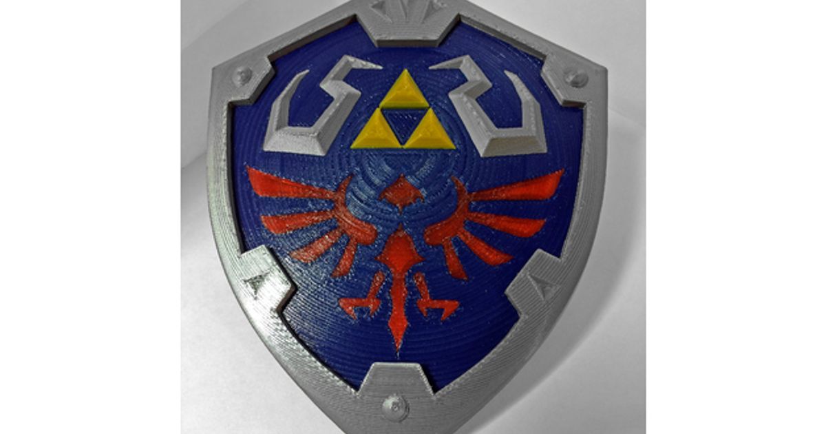 Hylian Shield - Full Size by m h, Download free STL model