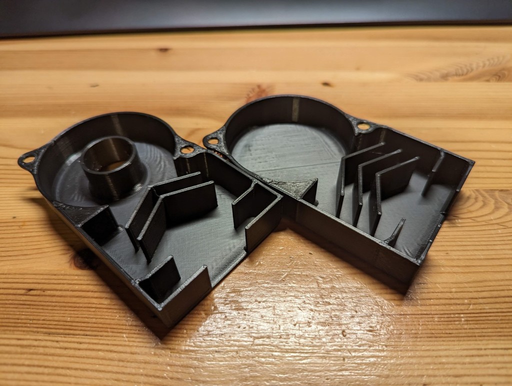 Ender 3 (Pro) Power Supply Fan Silencer / Cover Baffled