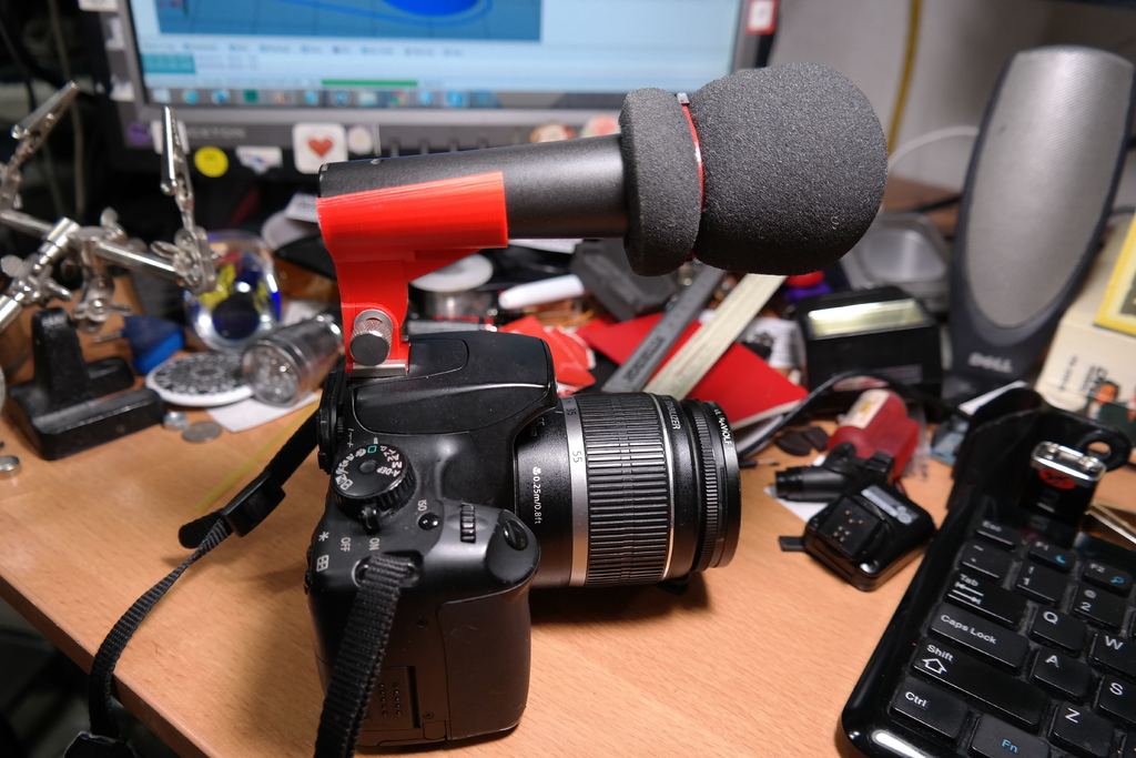 Adjustable Hotshoe Microphone Holder
