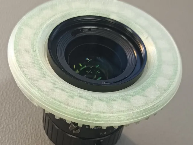 RPi HQ cam lens ring light.