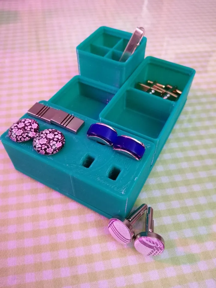 #gridfinity cufflink display by Tbah | Download free STL model ...
