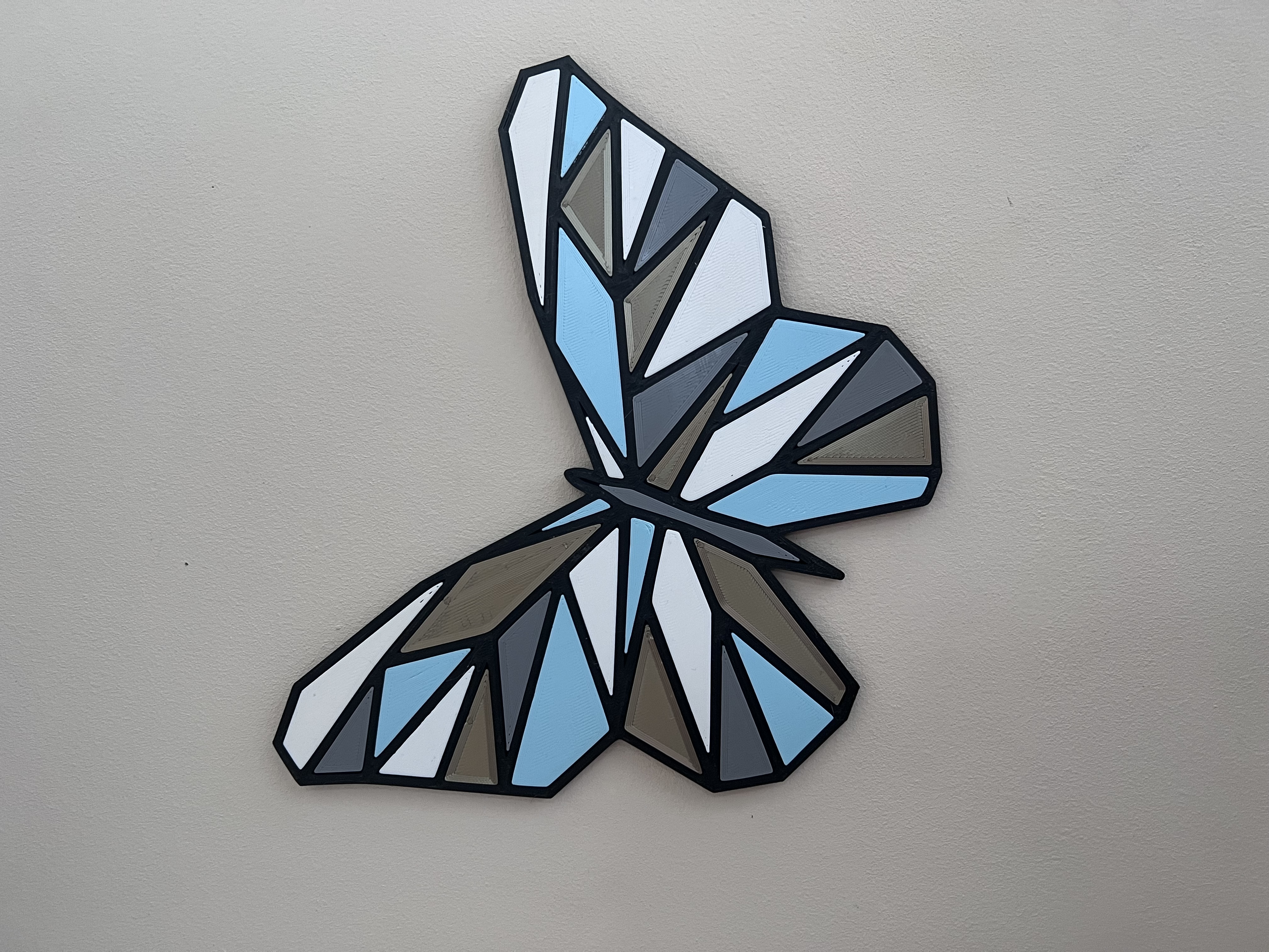 Papillon mosaic puzzle wall art