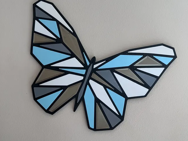 Papillon mosaic puzzle wall art