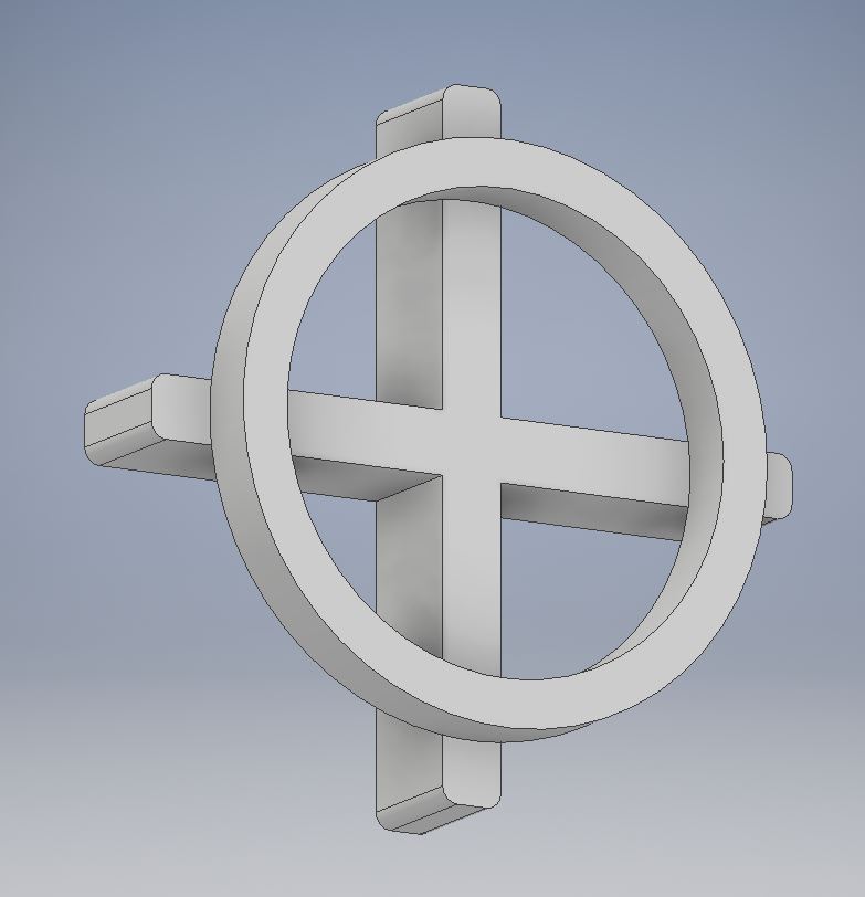 Scouring cross for paving and tiling, also circular