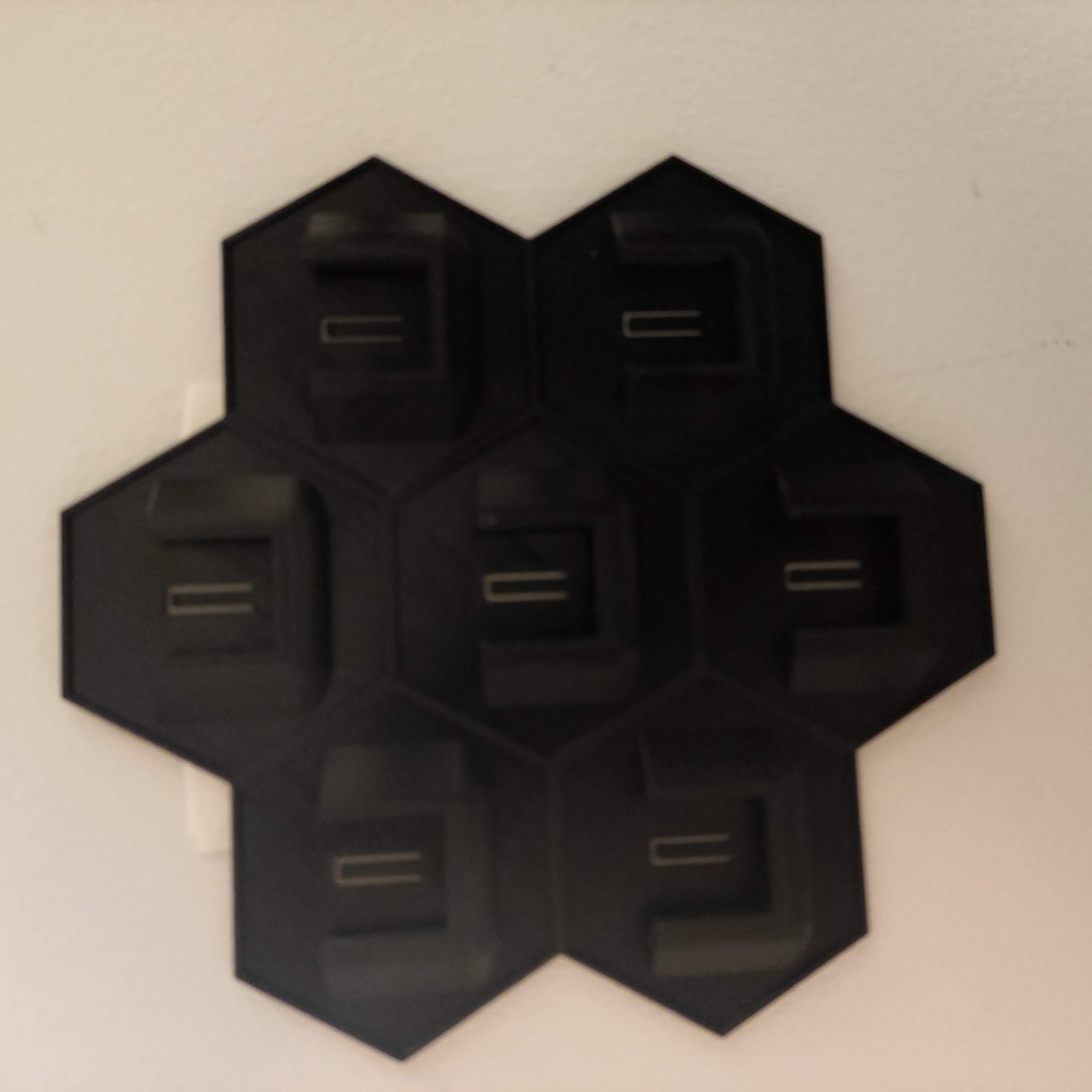 Hexagonal Modular Wall-Mount Darts Holder