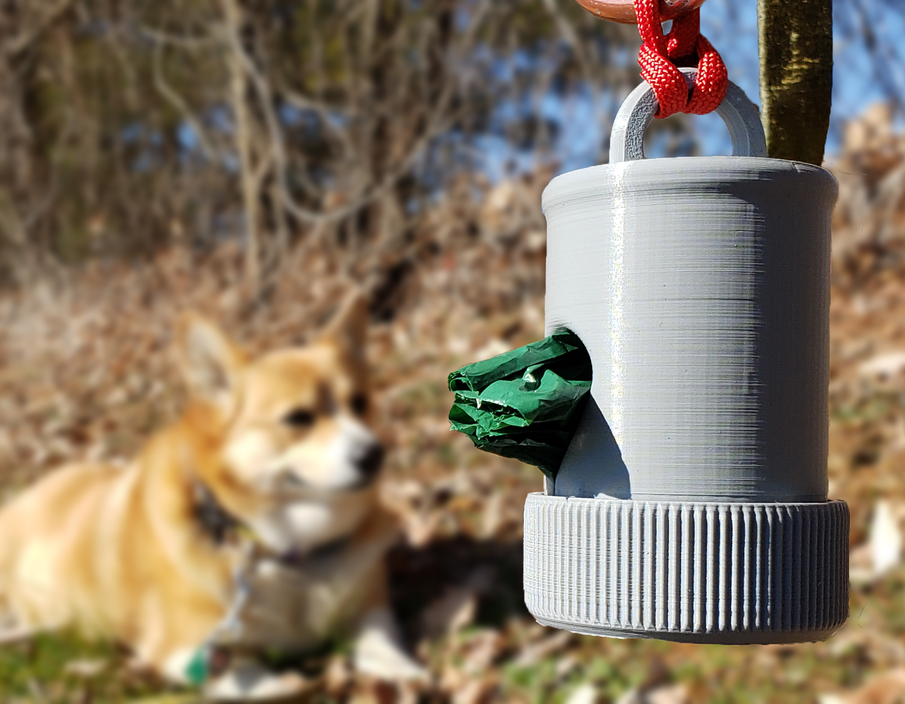 Tough Strong Dog Bag Dispenser by bandslinger Download free STL model