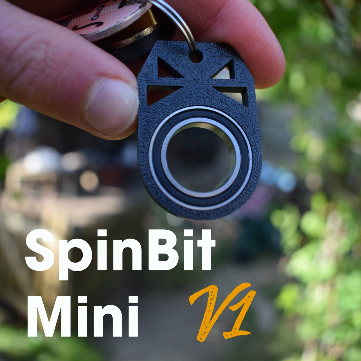 Spinbit V1 Mini Keychain Spinner - Portable Fidget