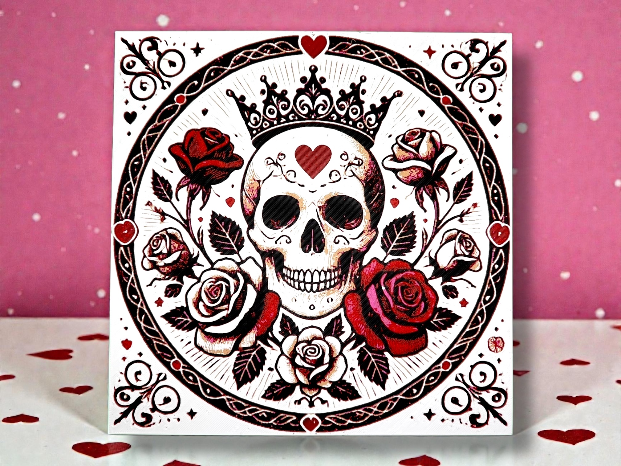 Queen Skull - Valentine's Day Hueforge