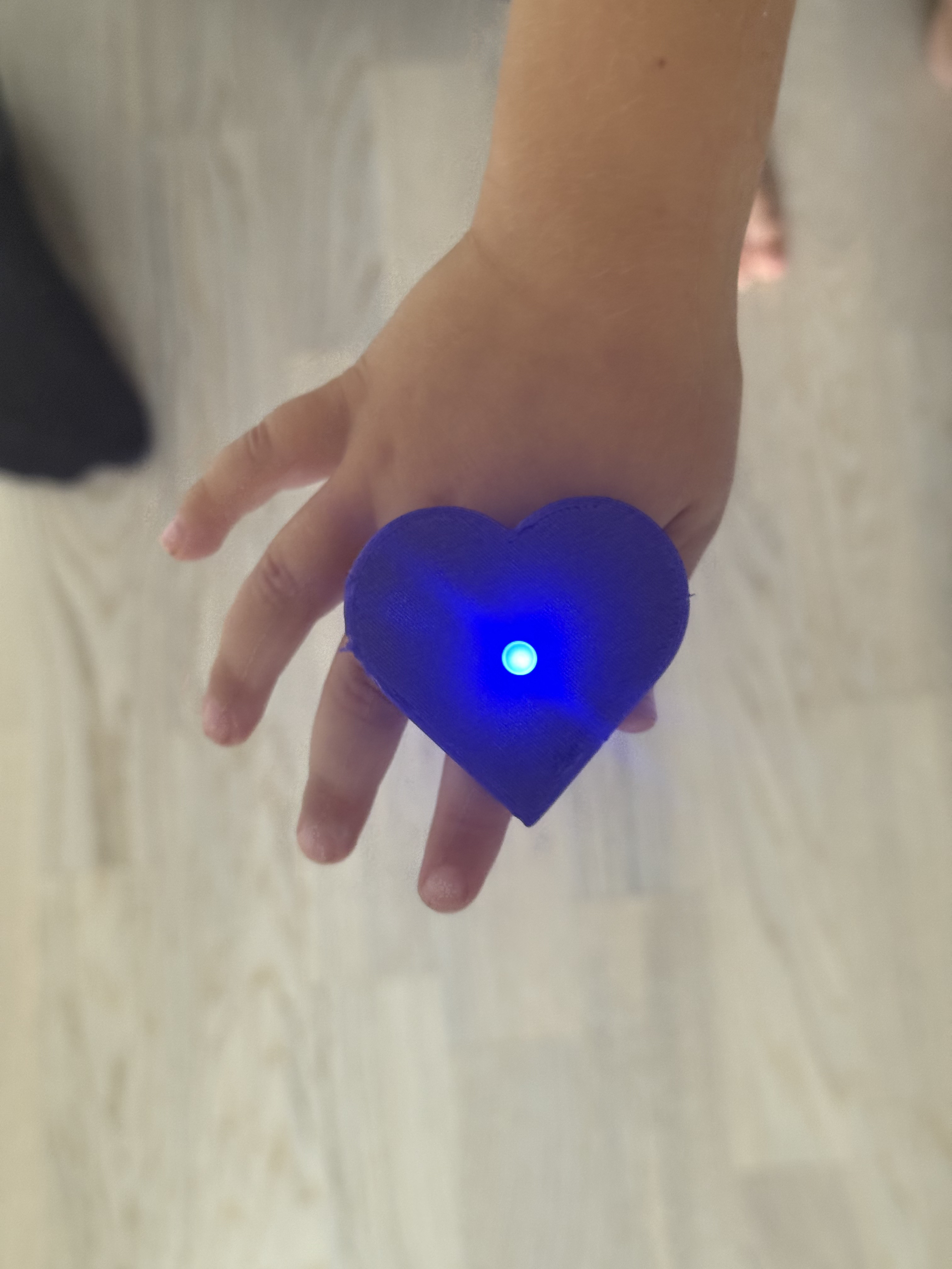 Heart shaped Light-Up Ring - Version 1