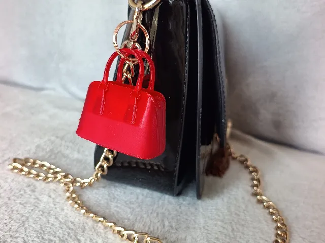 Prada hand bag keychain/charm