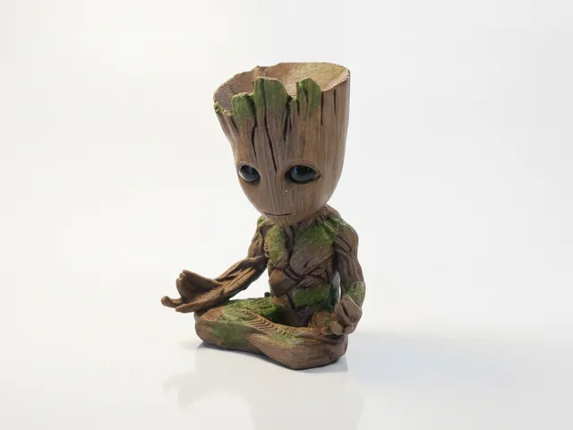 Meditating Groot Figurine Marvel 3D Printable