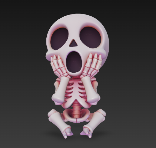 Miniatura 2 do modelo 3D cute mini skeleton