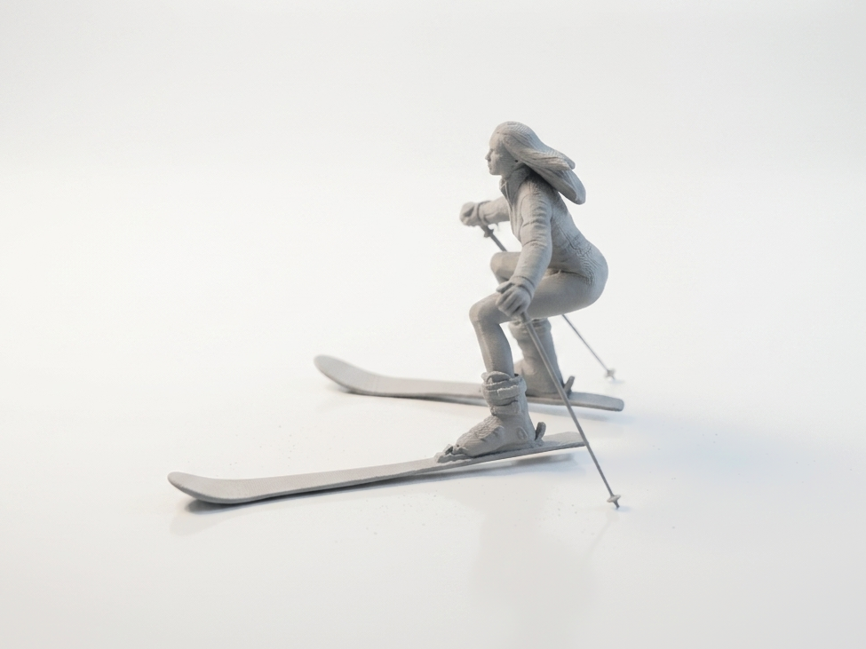 Ski Babe Female Skier Figurine 3D Printable