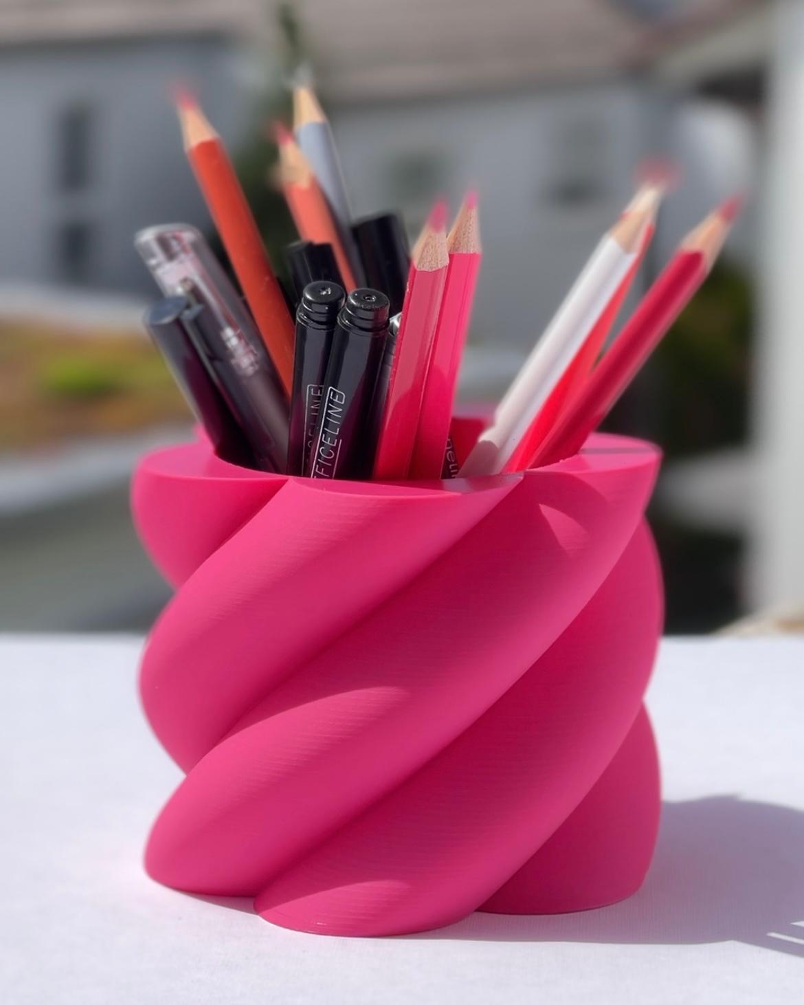 LOLLIPOP – Spiral Pen Holder (No Supports, One-Piece Print)