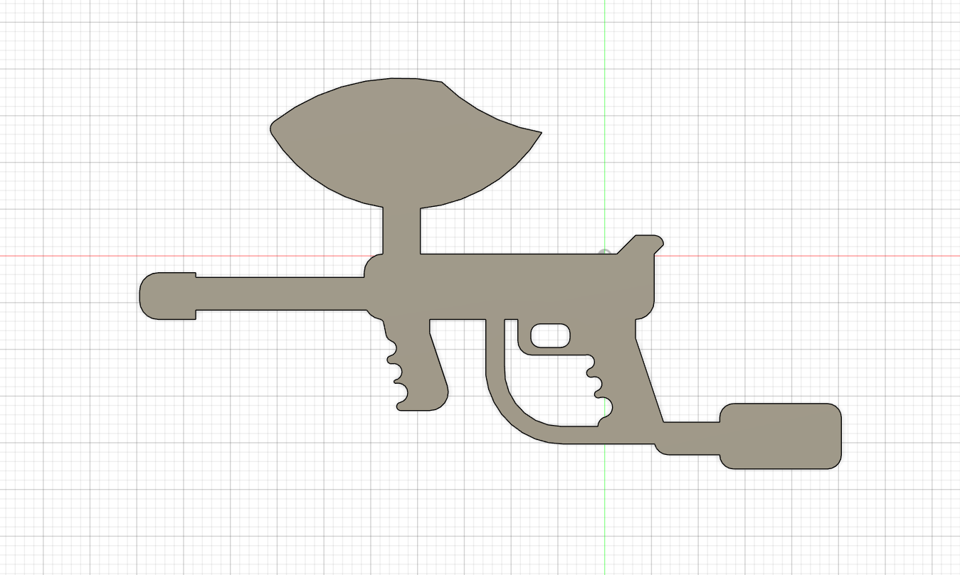 Paintball gun logo