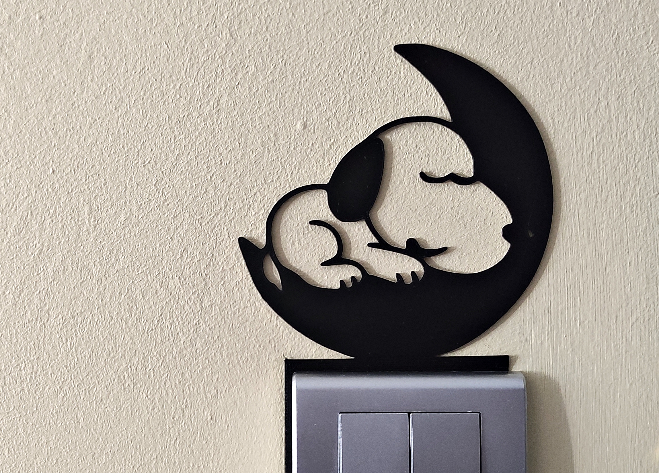 Snoopy Light Switch / Outlet Decoration - Model 44