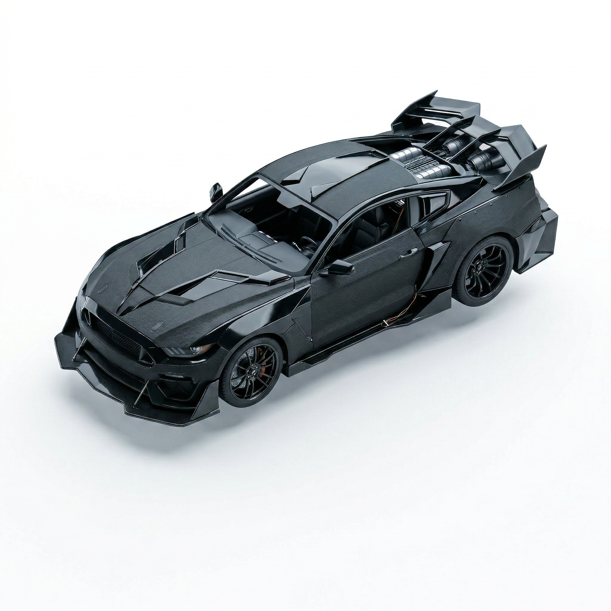 Batman-customized 1967 Ford Mustang GT fastback 3D model