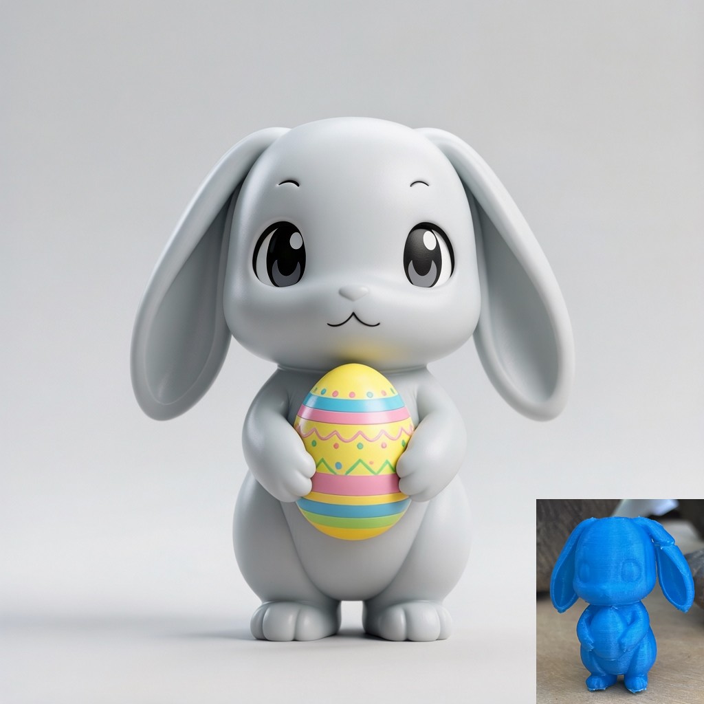 Easter Rabbit #4 3D model by Ninomalbinho
