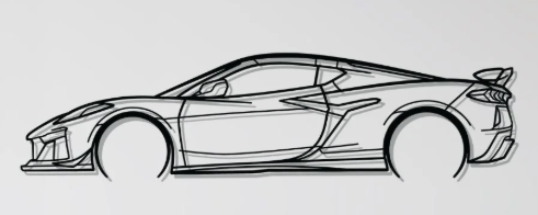 Chevrolet Corvette C8 Wall Art