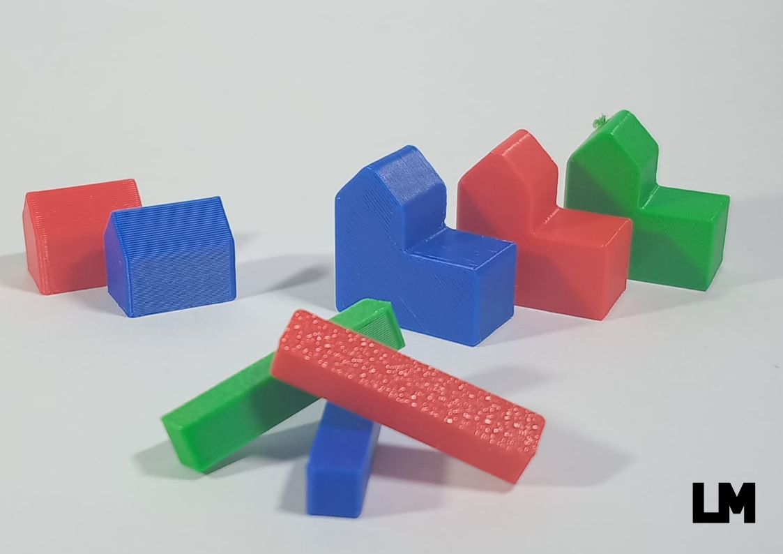Wooden Catan pieces