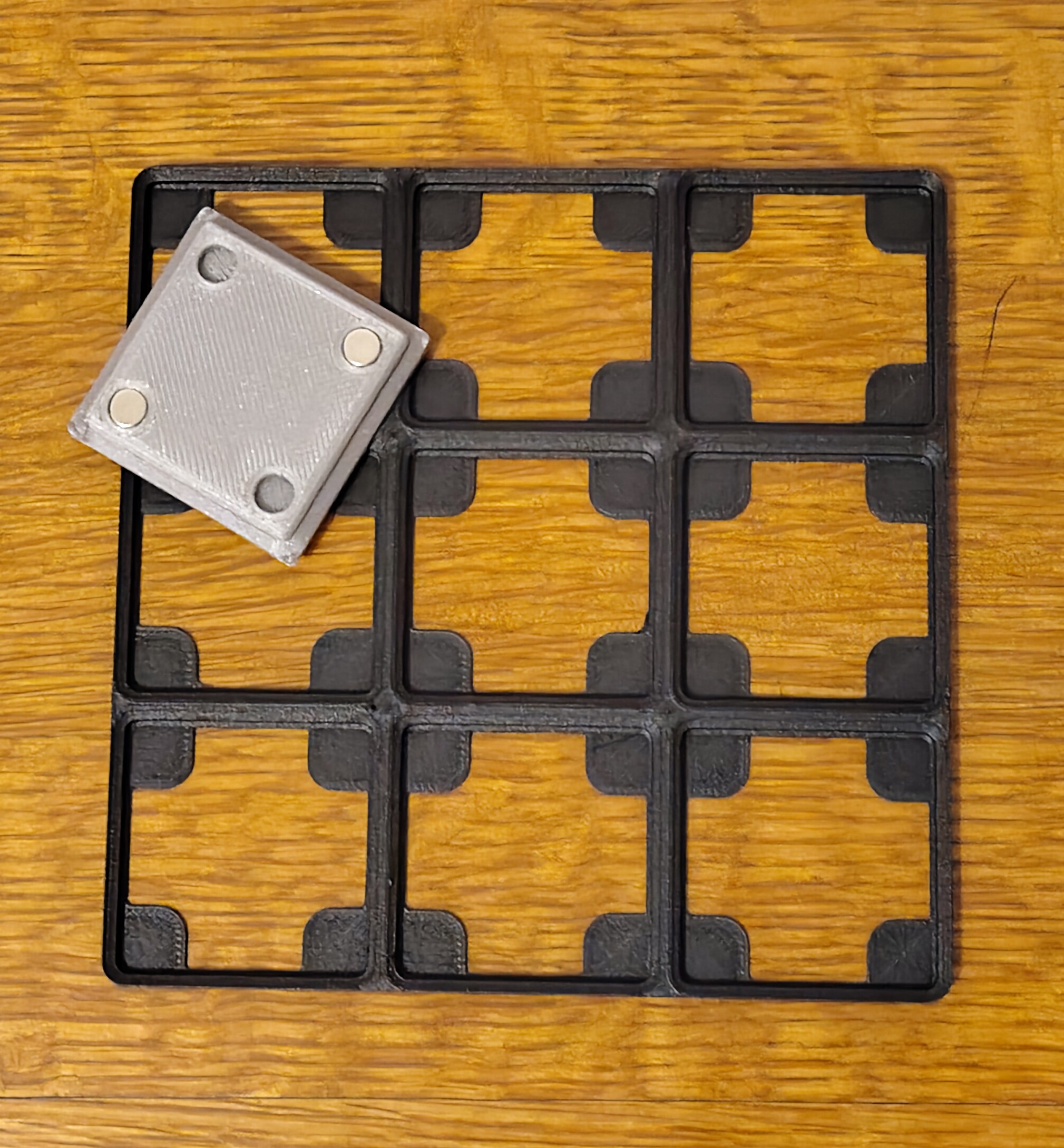 Gridfinity Baseplate for Magnetite magnetic filament