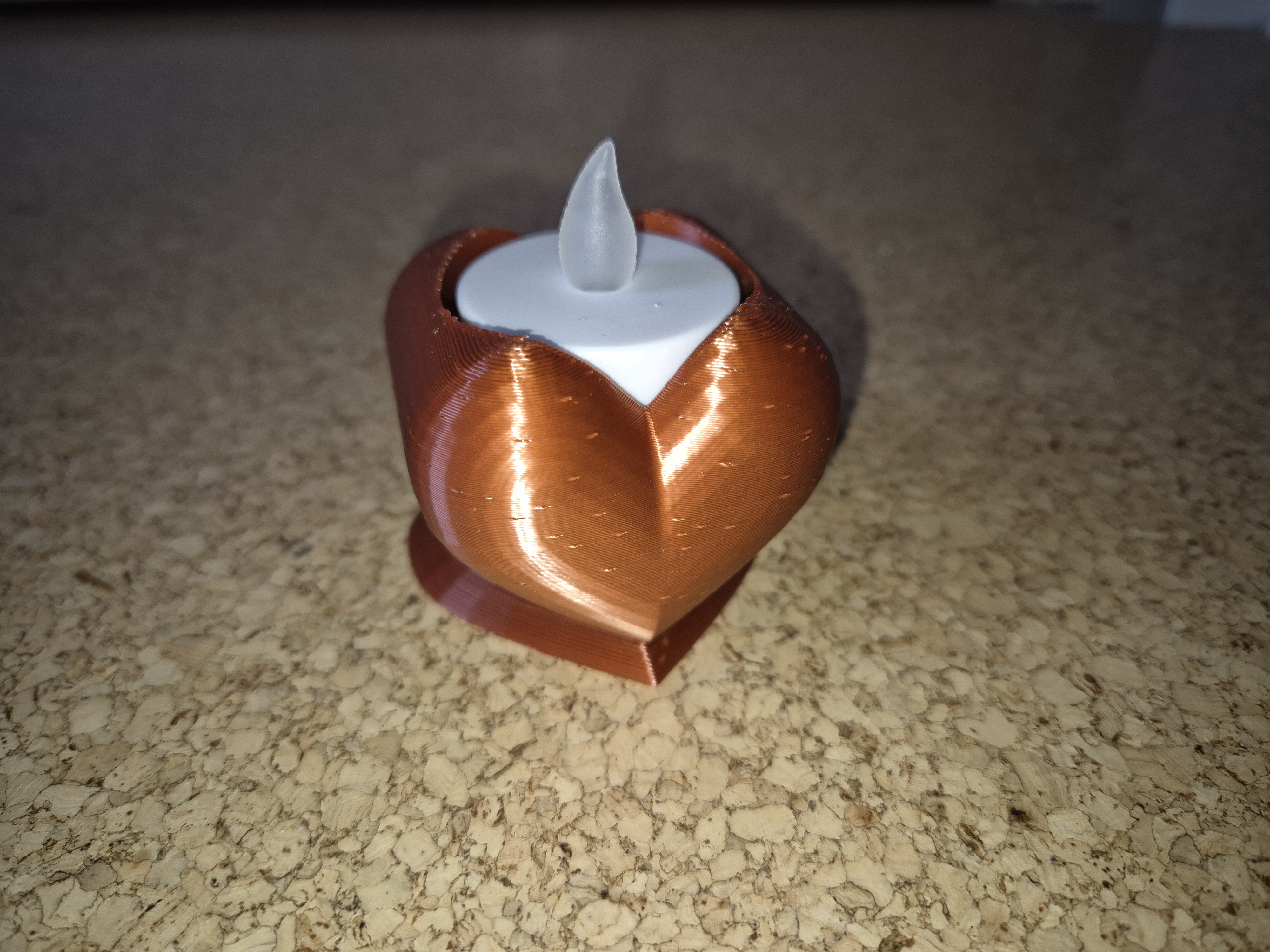 Heart-Shaped Tealight Holder for Valentine’s Day