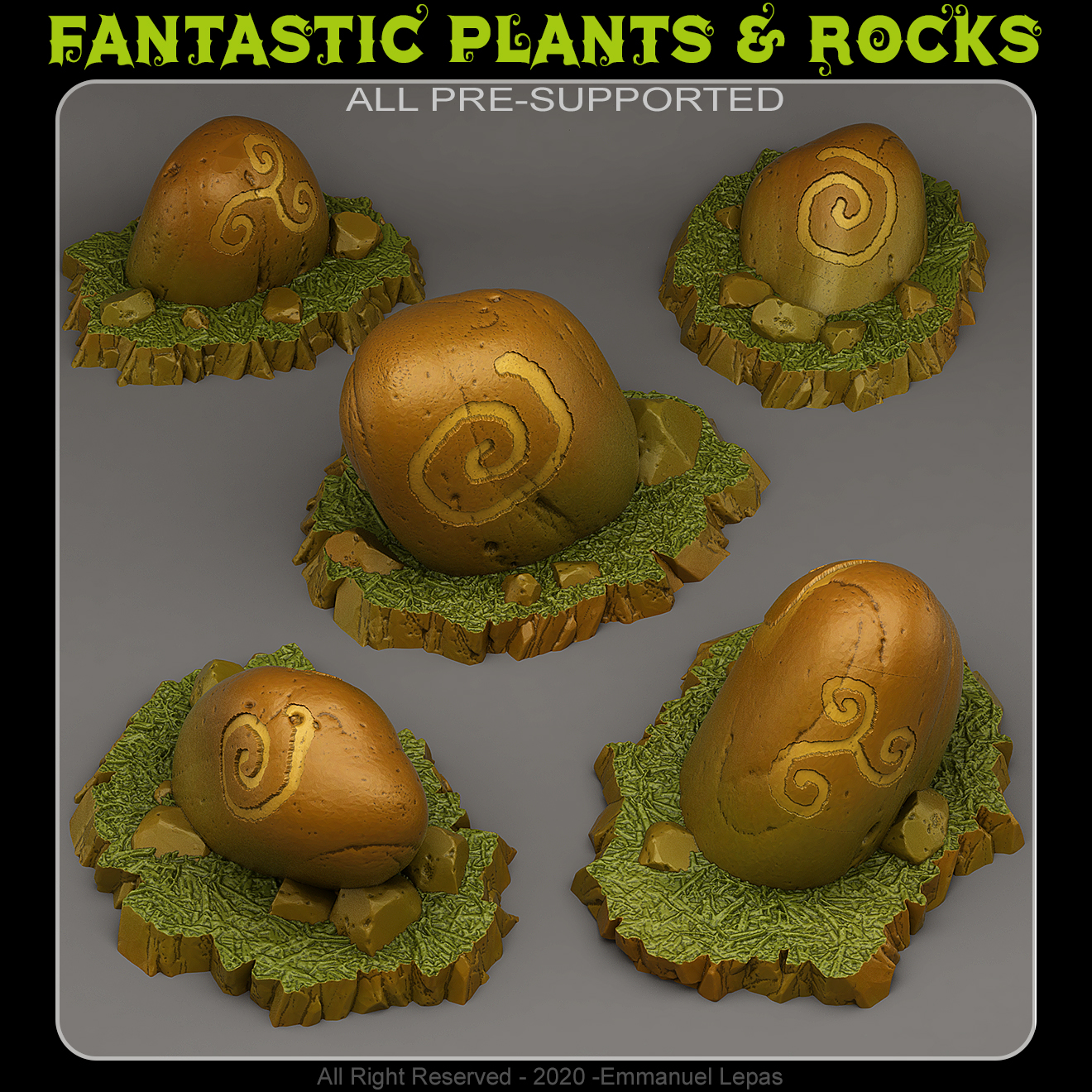 DRUIDIC GIANT PEBBLES