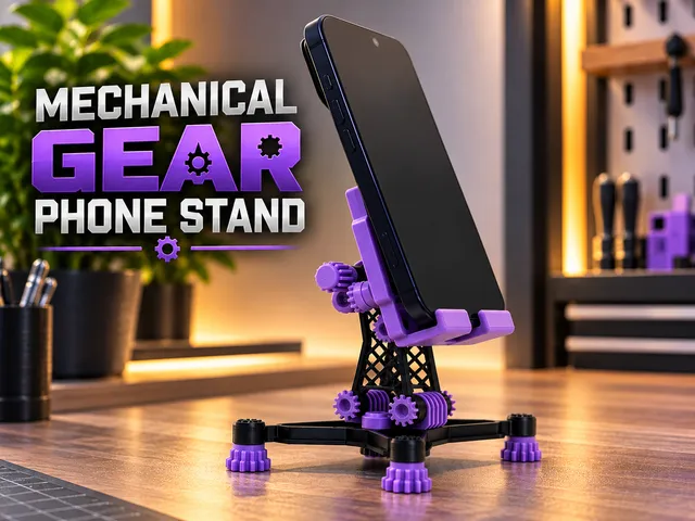 Mechanical Gear Phone Holder | Phone Stand
