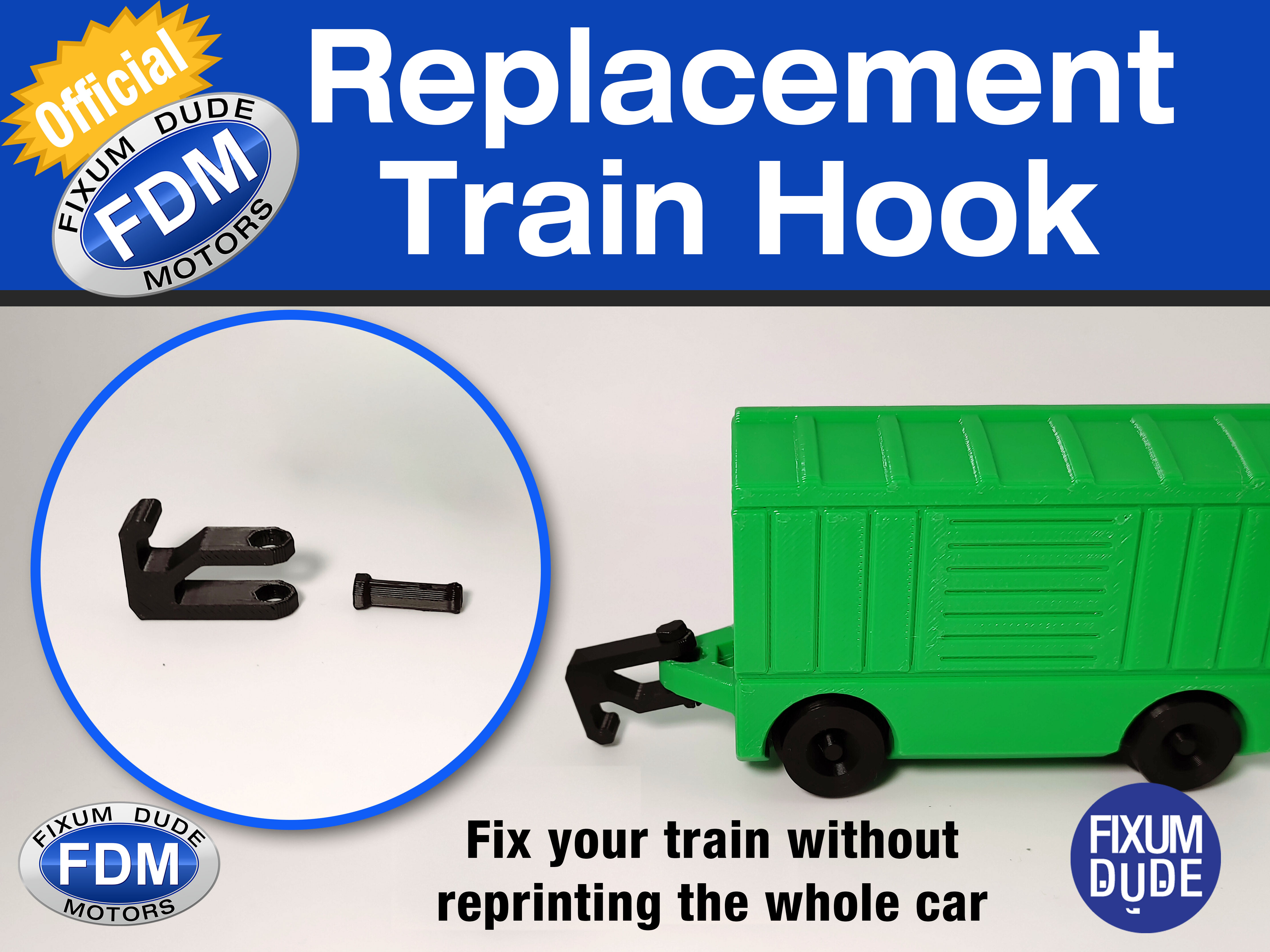 FDM PiP Trains Replacement Hooks