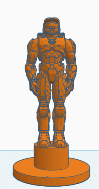 Halo Master Chief with a stand