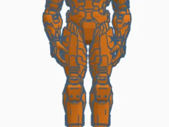 Halo Master Chief with a stand