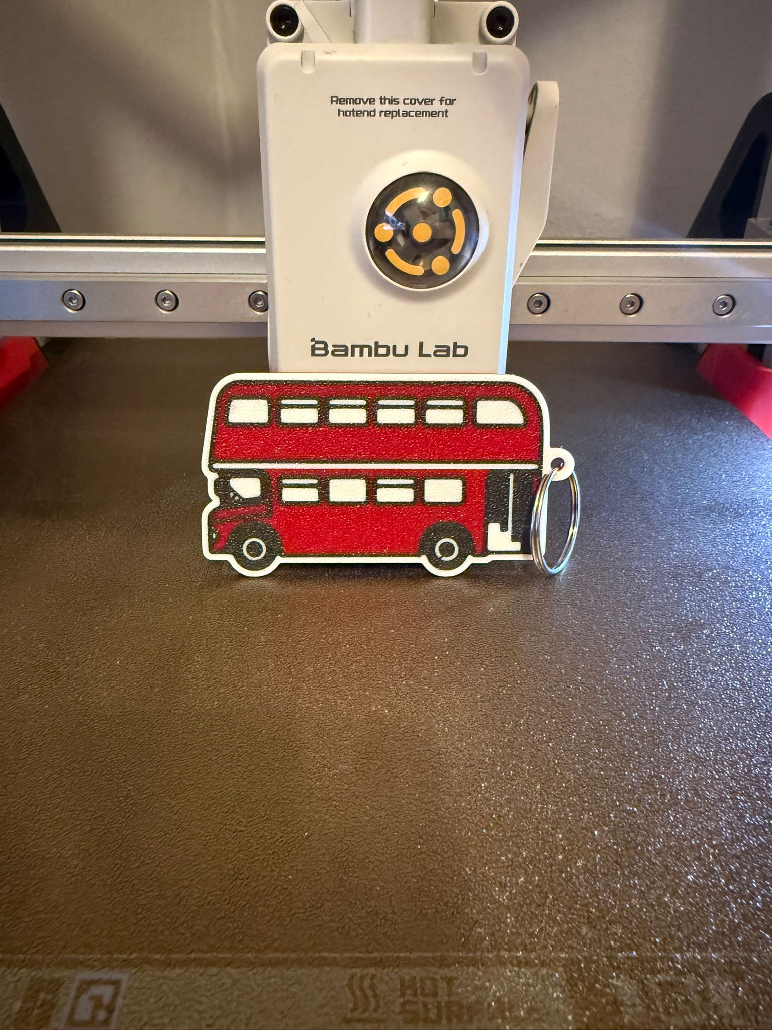 London Double Deck Bus Keychain