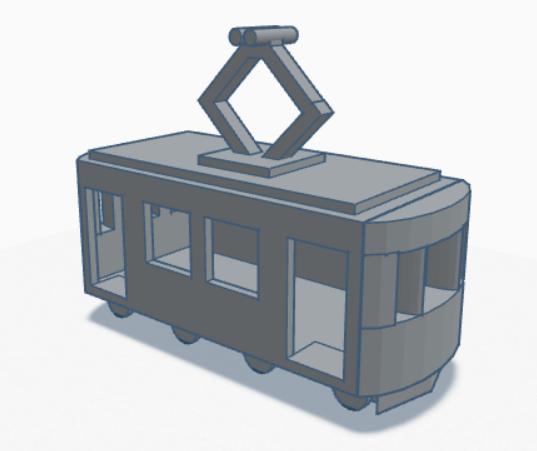 Tram Model (tinker cad)