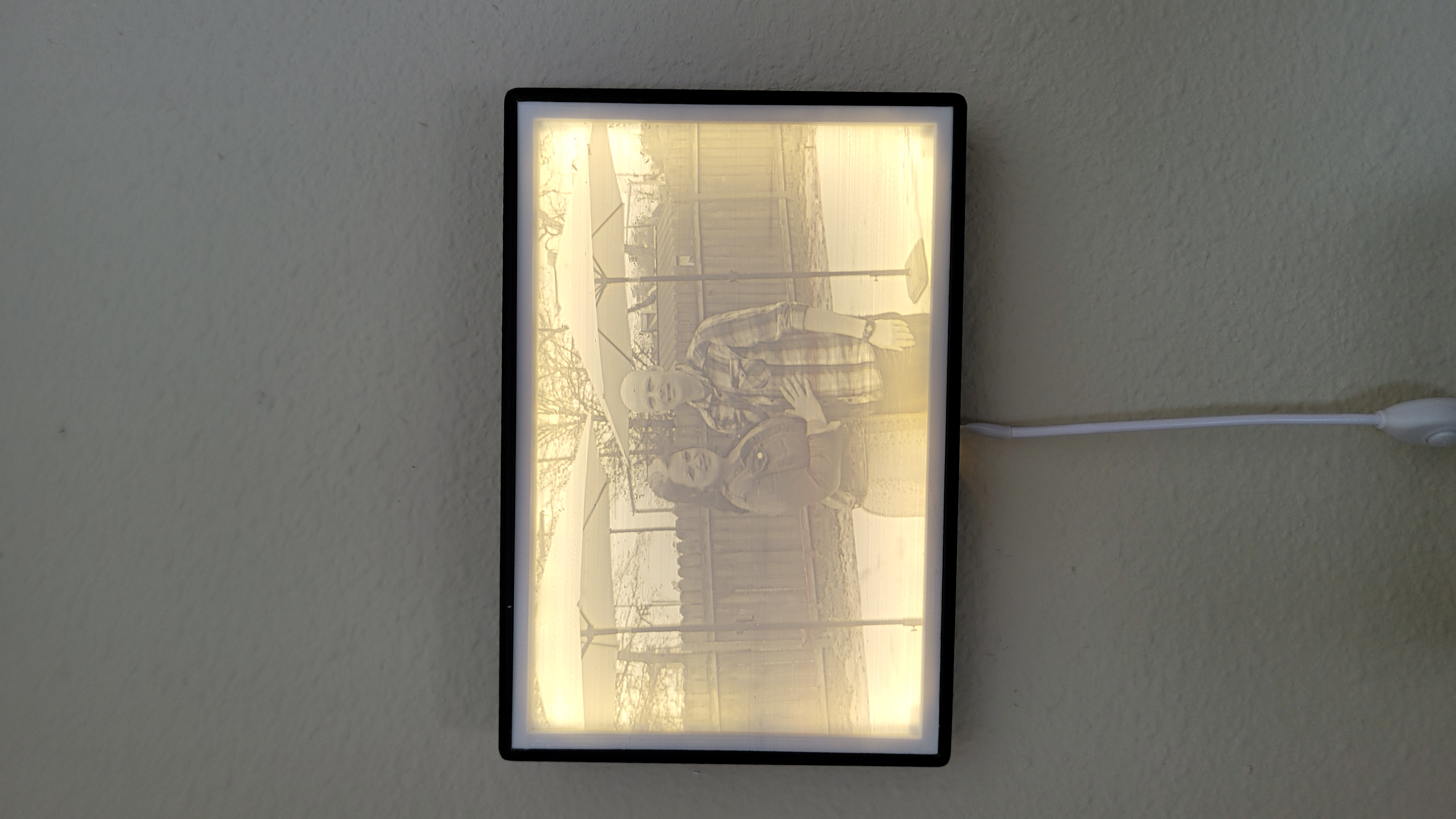 Miniatura 2 do modelo 3D Lithophane frame